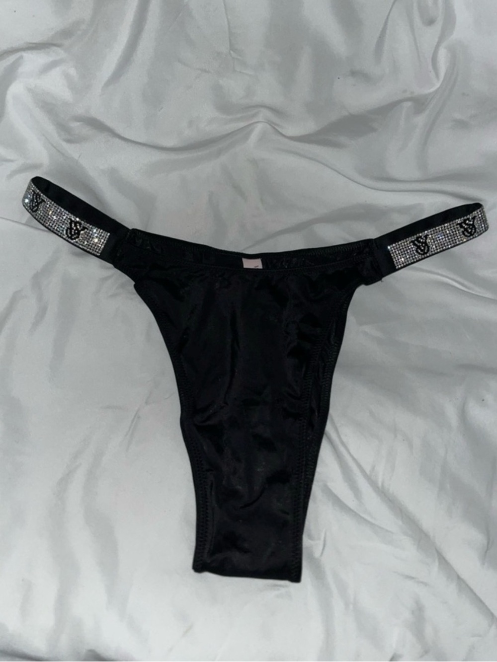 Victoria’s Secret Rhinestone Strap Panty Size Large